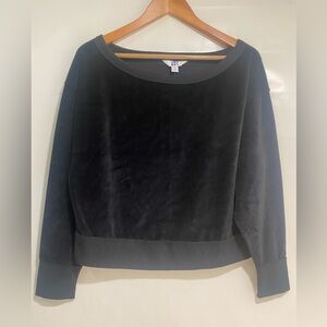 Wide Neck Velour JoyLab Long Sleeve sweatshirt